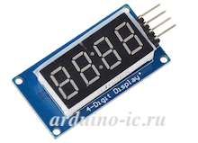 Индикатор 4 bit 0.36" TM1637 (I2C) RED 7-сегментный